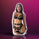 Caryn Beaumont in Strappy Chain Lingerie – Custom Body Pillow
