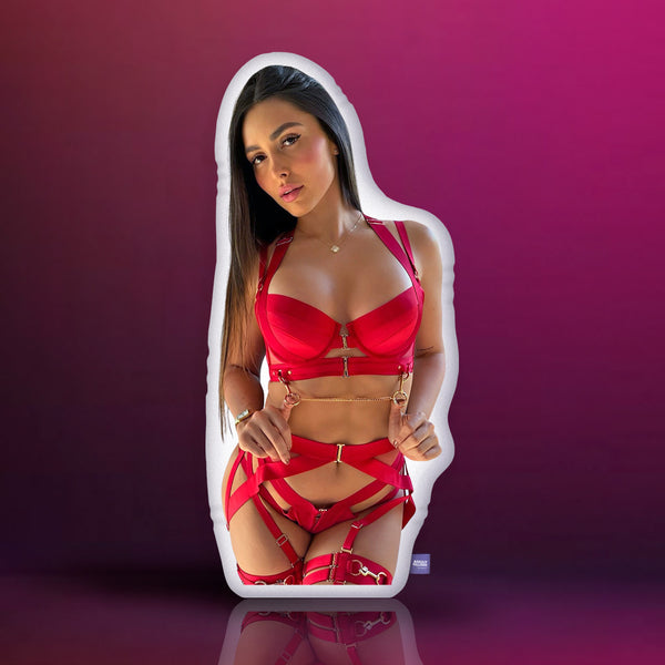 Caryn Beaumont in Red Straps – Custom Body Pillow (18+)